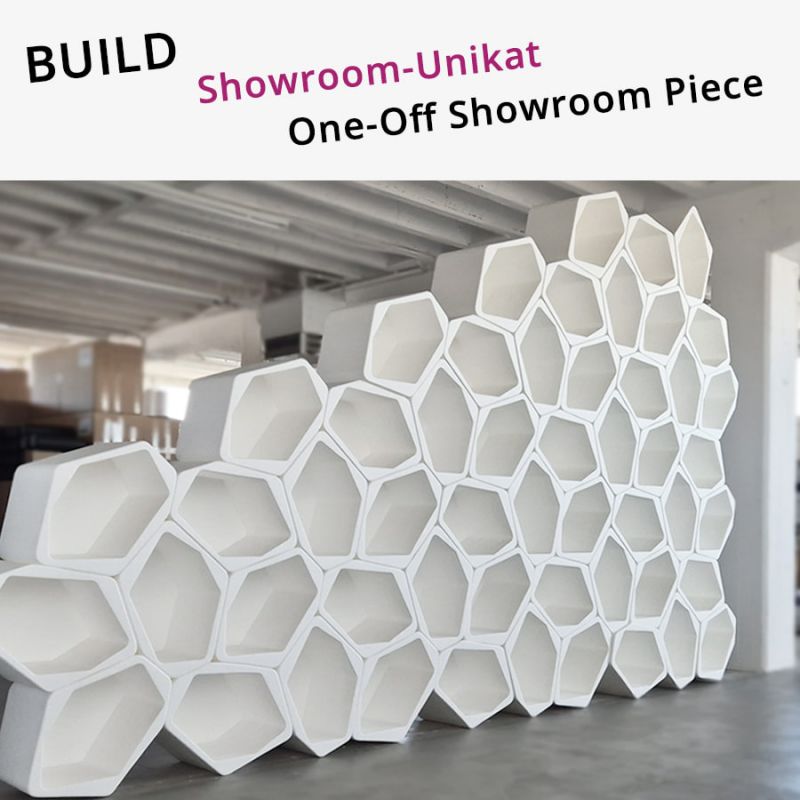 BUILD shelving and room partitionin white